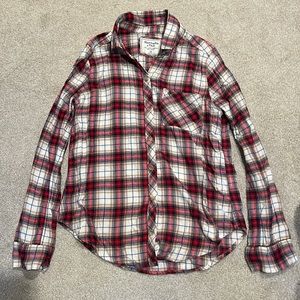Abercrombie & Fitch Plaid Button Up Top
